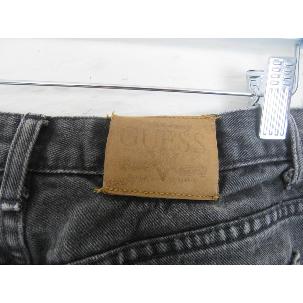 Vintage Guess Jeans Mens 30x32 Black Denim High Rise Tapered USA Made 80s - Picture 6 of 11